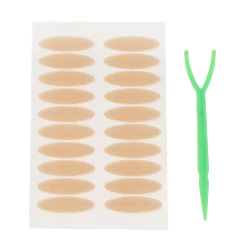 100 Pairs Invisible Mesh Skin Color  Double Eyelid Tape Sticker