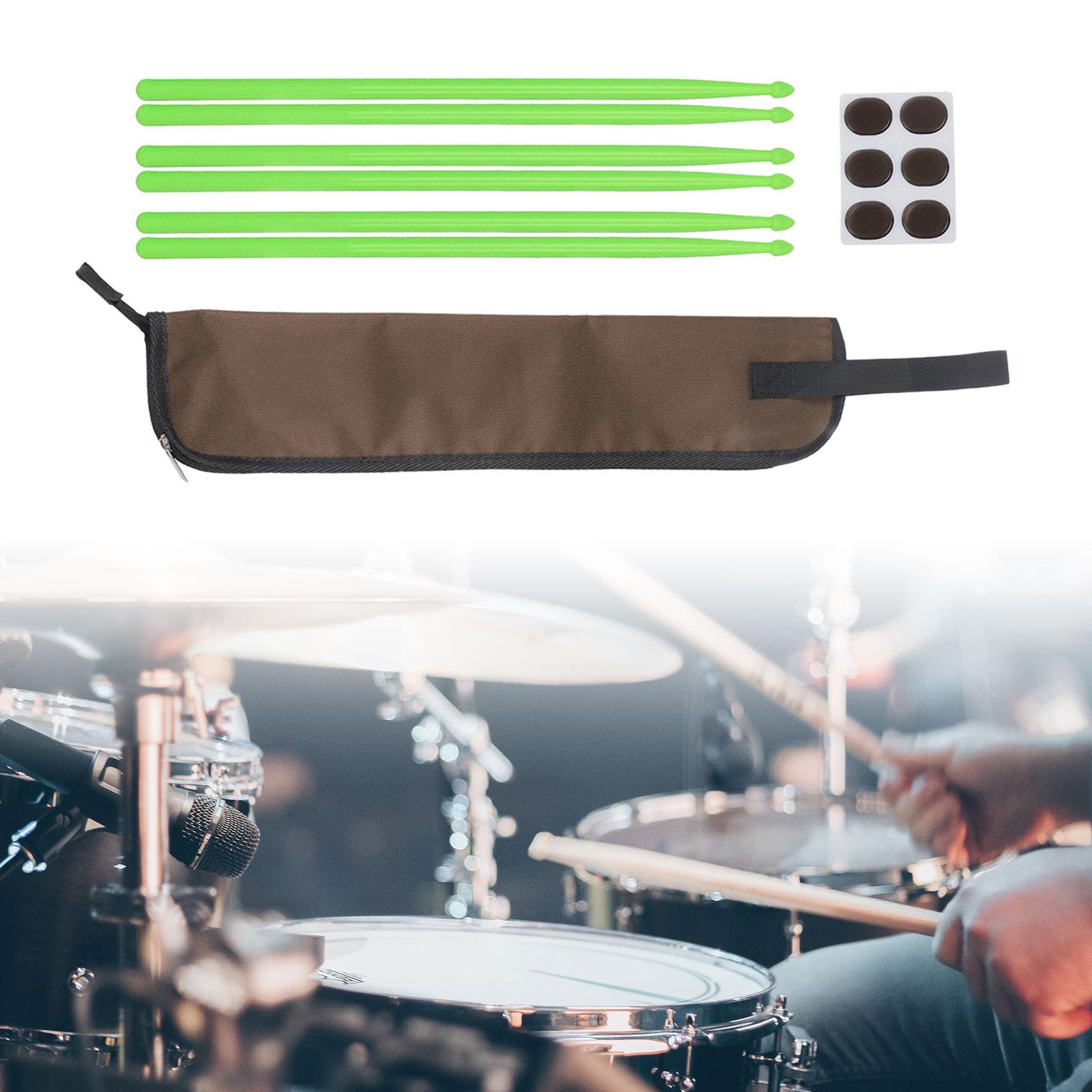 6Pcs Drumsticks with Storage Bag Accessories Musical Instrument Replace Part