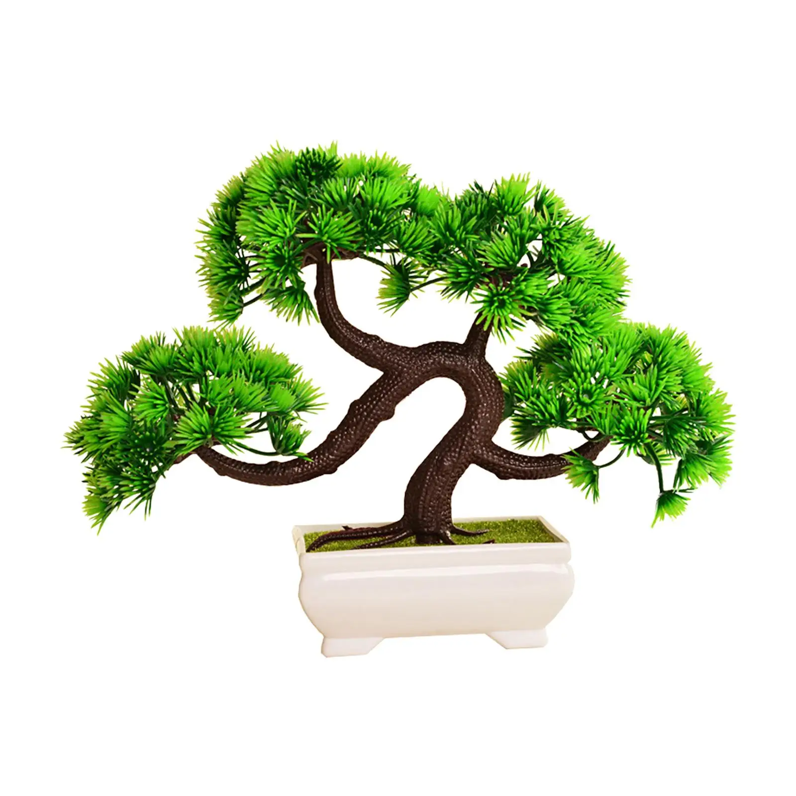 Artificial Bonsai Tree Desktop Small Fake Tree for Bookshelf Office Tabletop