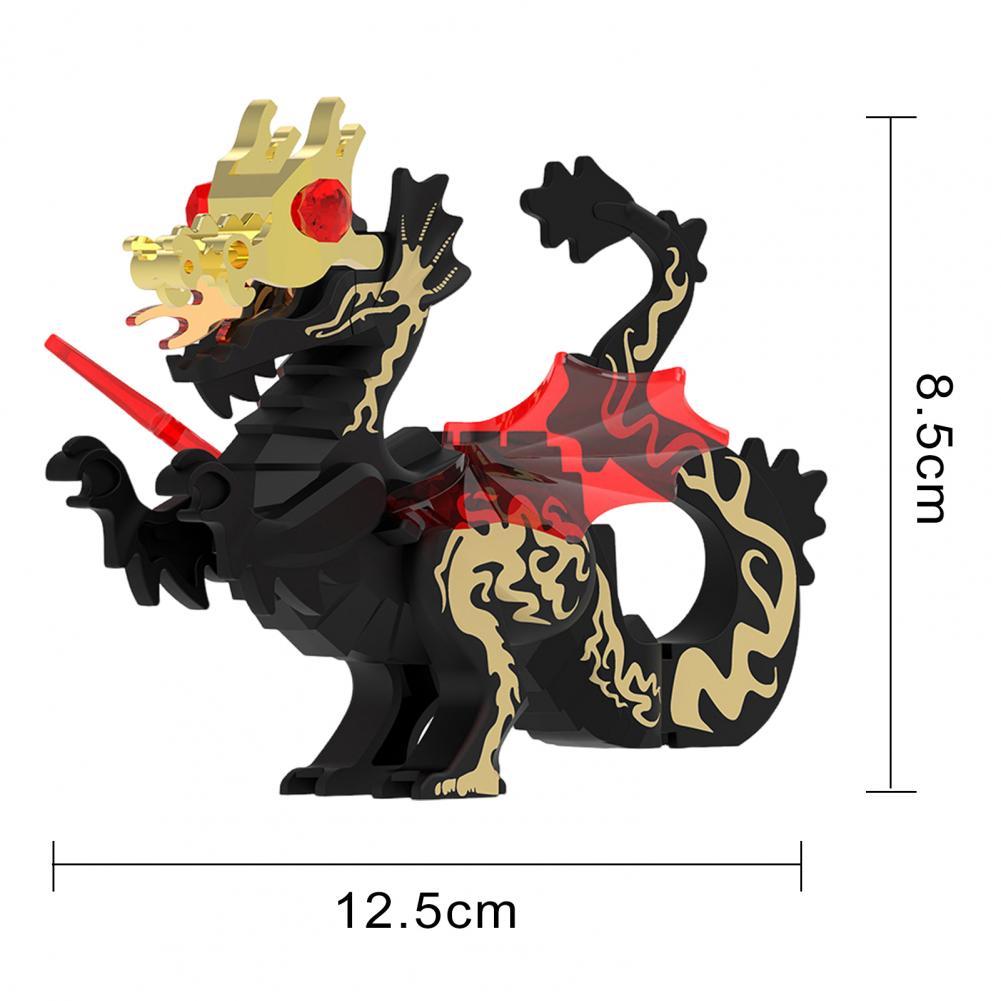 Мини пластиковый конструктор «дракон», модель «сделай сам», сборная фигурка  животного, украшение, китайский дракон, минифигурка, кирпичи, игрушки для  детей | AliExpress