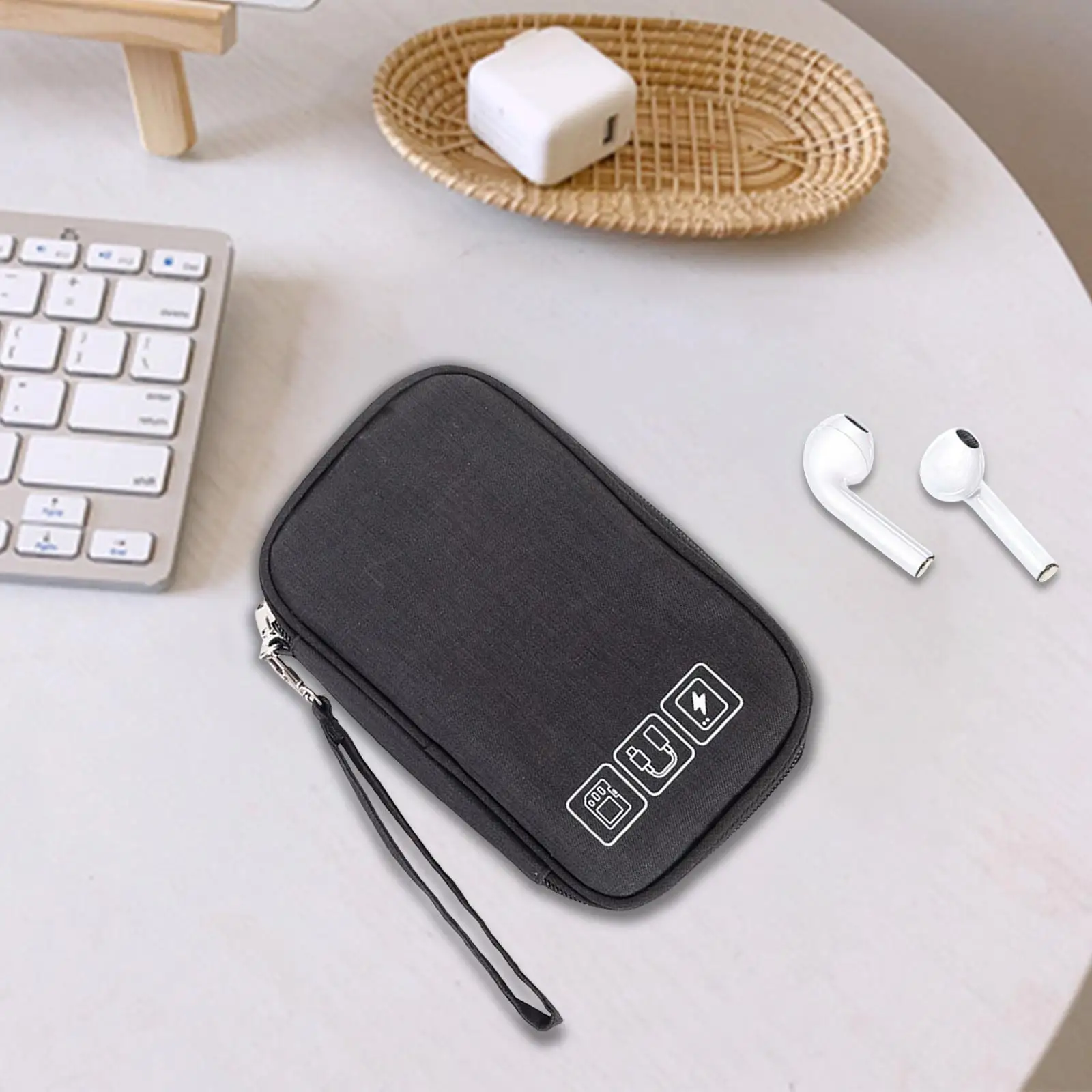 Travel Organizer Bag Hard Drives Cable Organiser Bag for Cables Headphone