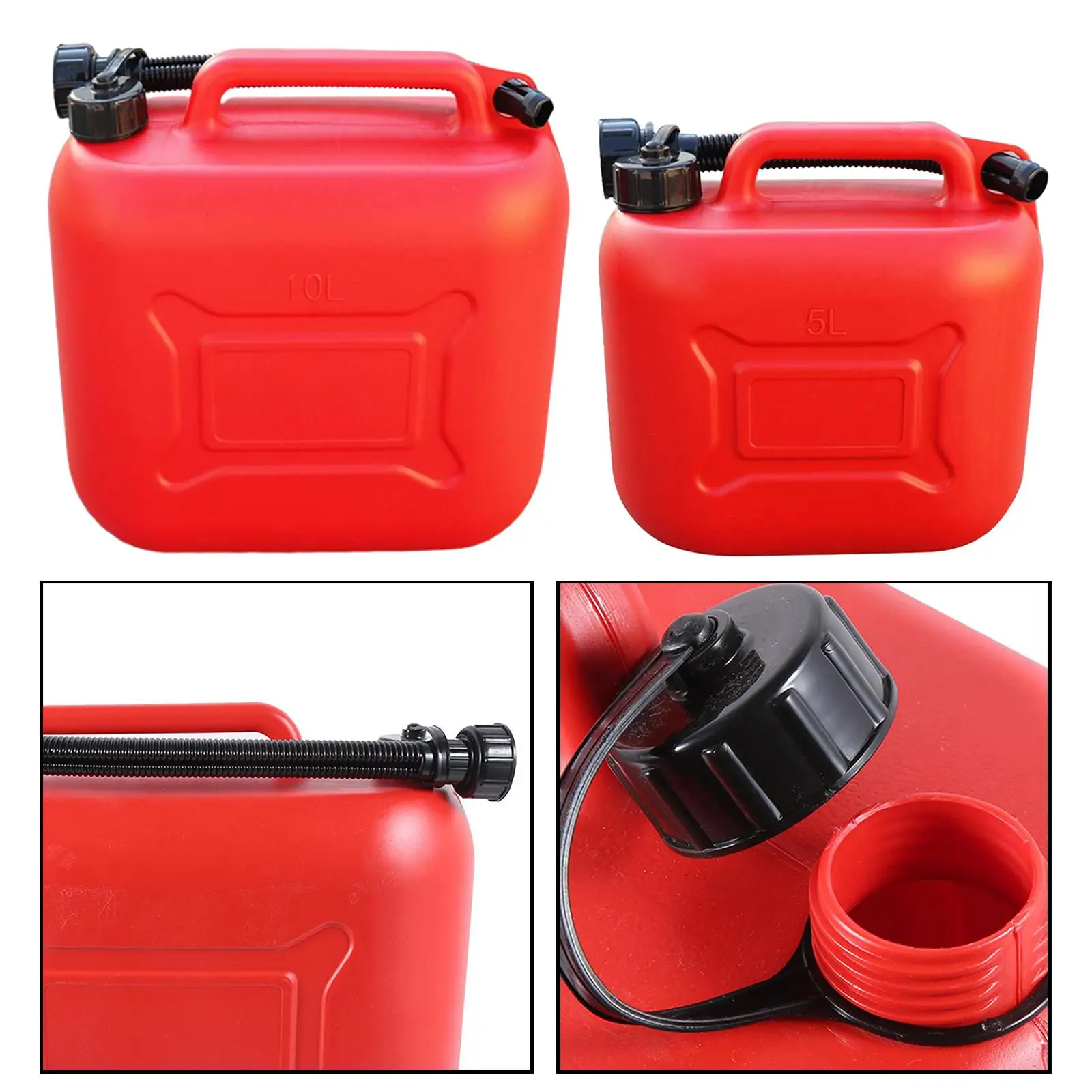Gas Can Fuel Container Oil Petrol Storage Cans Spare Emergency Backup Petrol Tanks