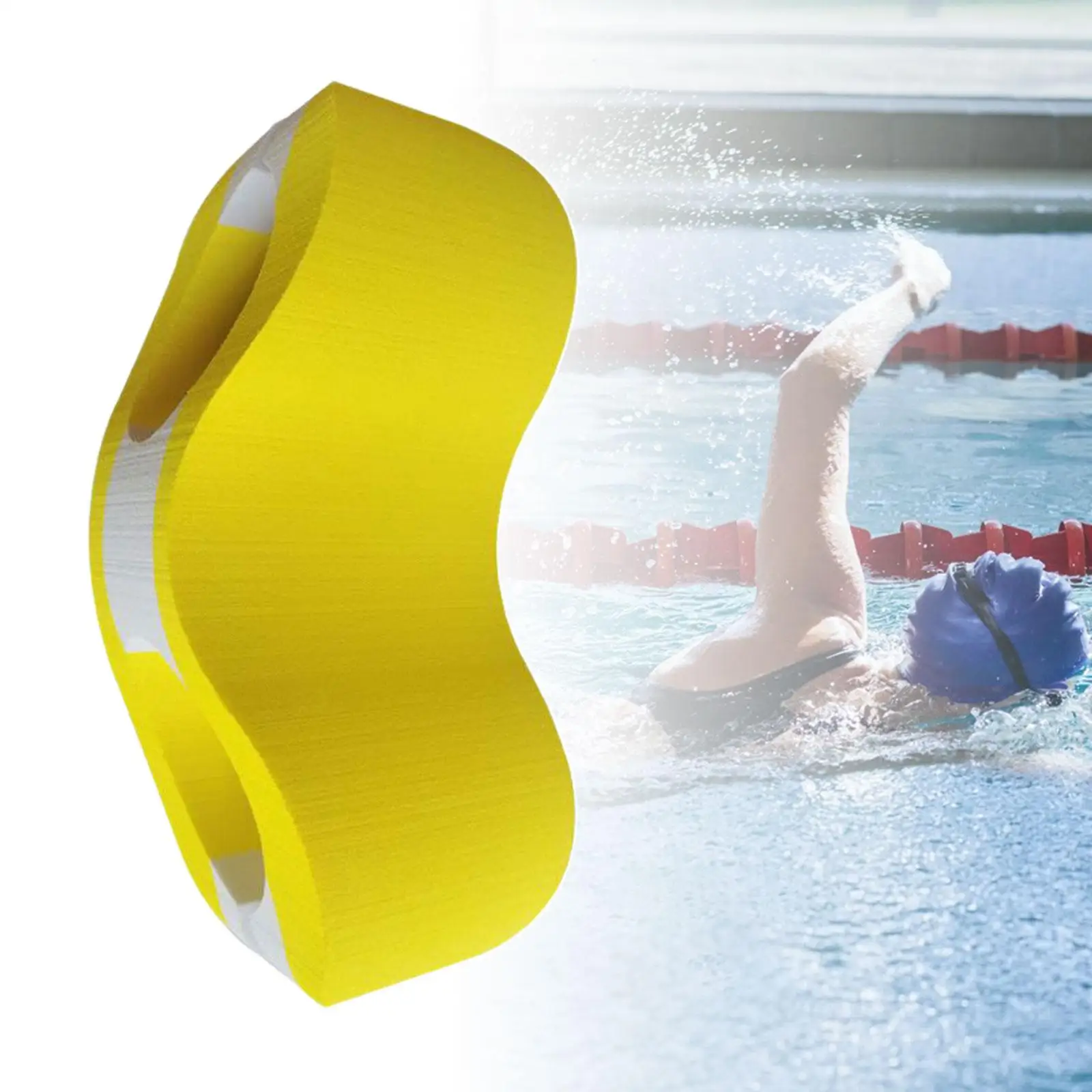 Pull Buoy Leg Float Legs and Hips Support EVA Buoyancy Swimming Training Aid Kickboard for Junior Beginners Adults Kids