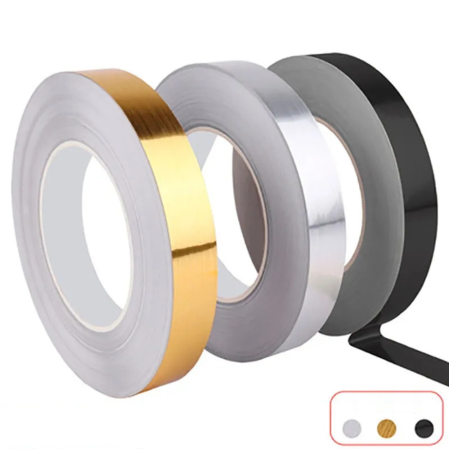 50m/1rolls Ceramic Tile Mildewproof Gap Tape Decor Gold Silver