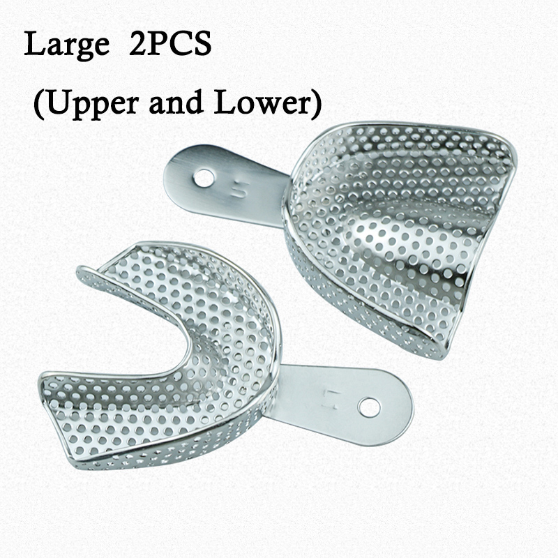 Best of Dental Lab Equipment Upper Lower Stainless Steel Impression Trays Autoclavable Teeth Tray Teeth Holder Dentist Tools Reviews & Tips - Image 3