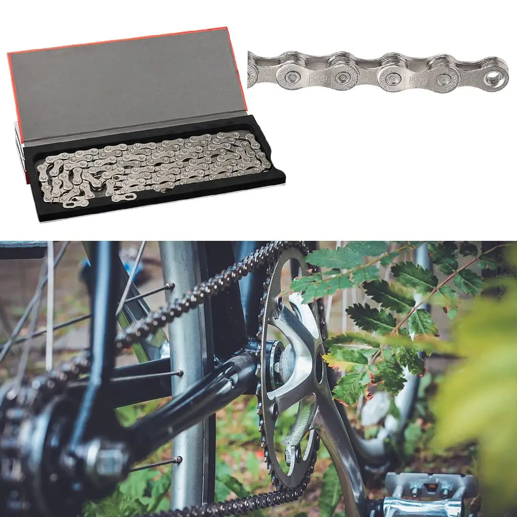 Bike Chain Durable 116 Links  Accessories High Strength Steel  Chains for Sports Cycling