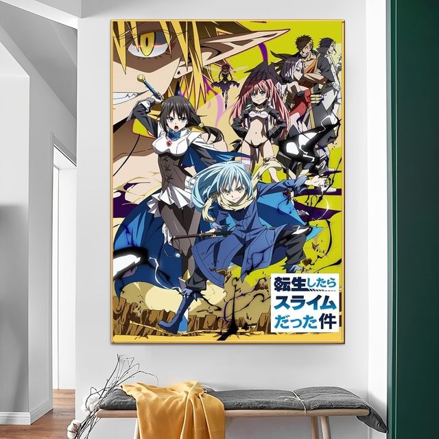 Tensei – Affiche En Papier Kraft, Dessin Animé, Shitara Slime Datta Ken,  Rétro, Pour Salon, Bar, Autocollants De Décoration, Peinture Murale -  Pintura E Caligrafia - AliExpress