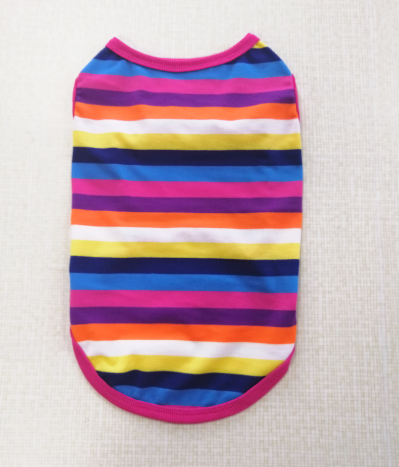 Title 21, Summer Striped Dog Shirt Cotton Casual Pet Vest...