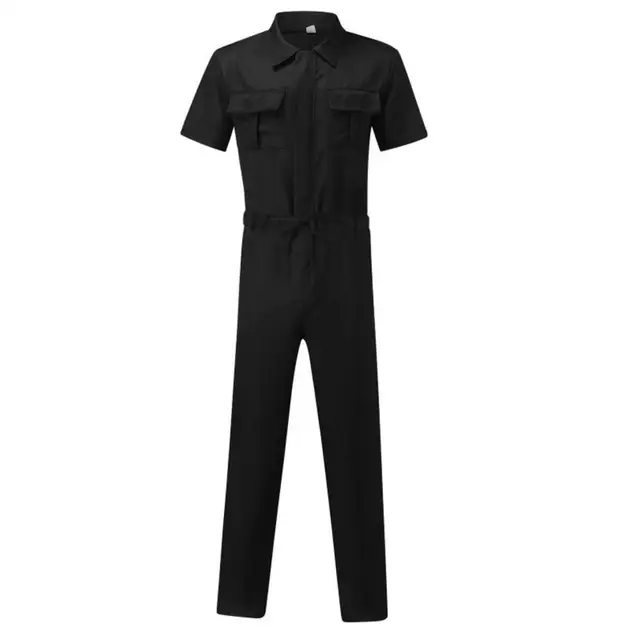 Popular Casual Jumpsuit Button Closure All Match Wear-resistant Men Long  Pants Casual Jumpsuit - AliExpress