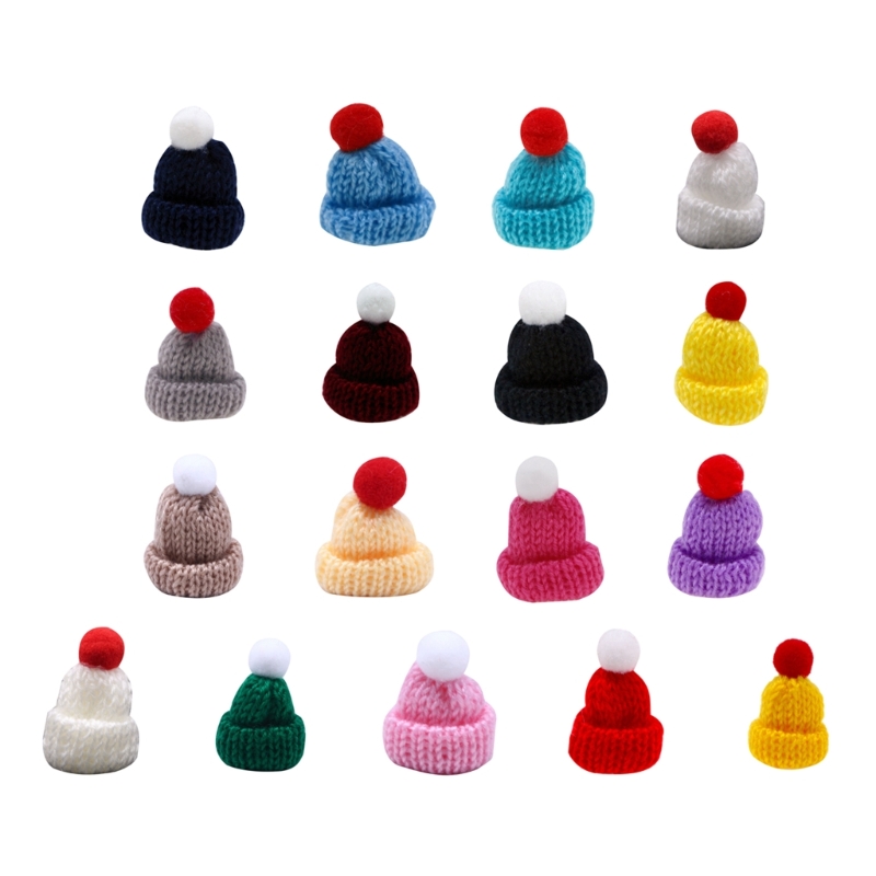 Description Picture 2 of itemAssortment of 10 Mini Knitted Hats Clothing Accessories and Christmas