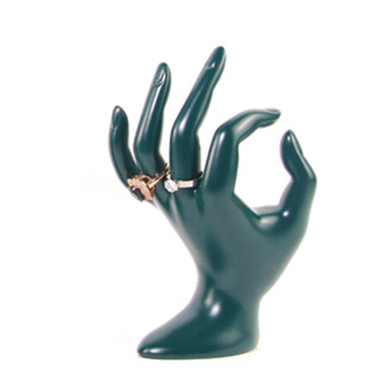 Hand Jewelry Display Holder, Hand Shape, Creative Necklace Organizer Stand Support, Holder Hand Chain   Display, Green