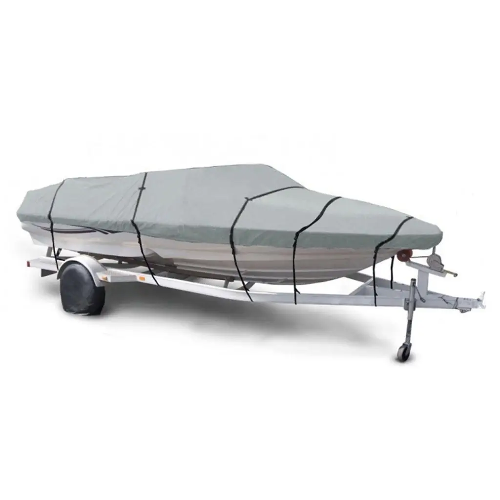 17 18 19ft Universal Trailerable   Boat Cover Waterproof - Light Blue