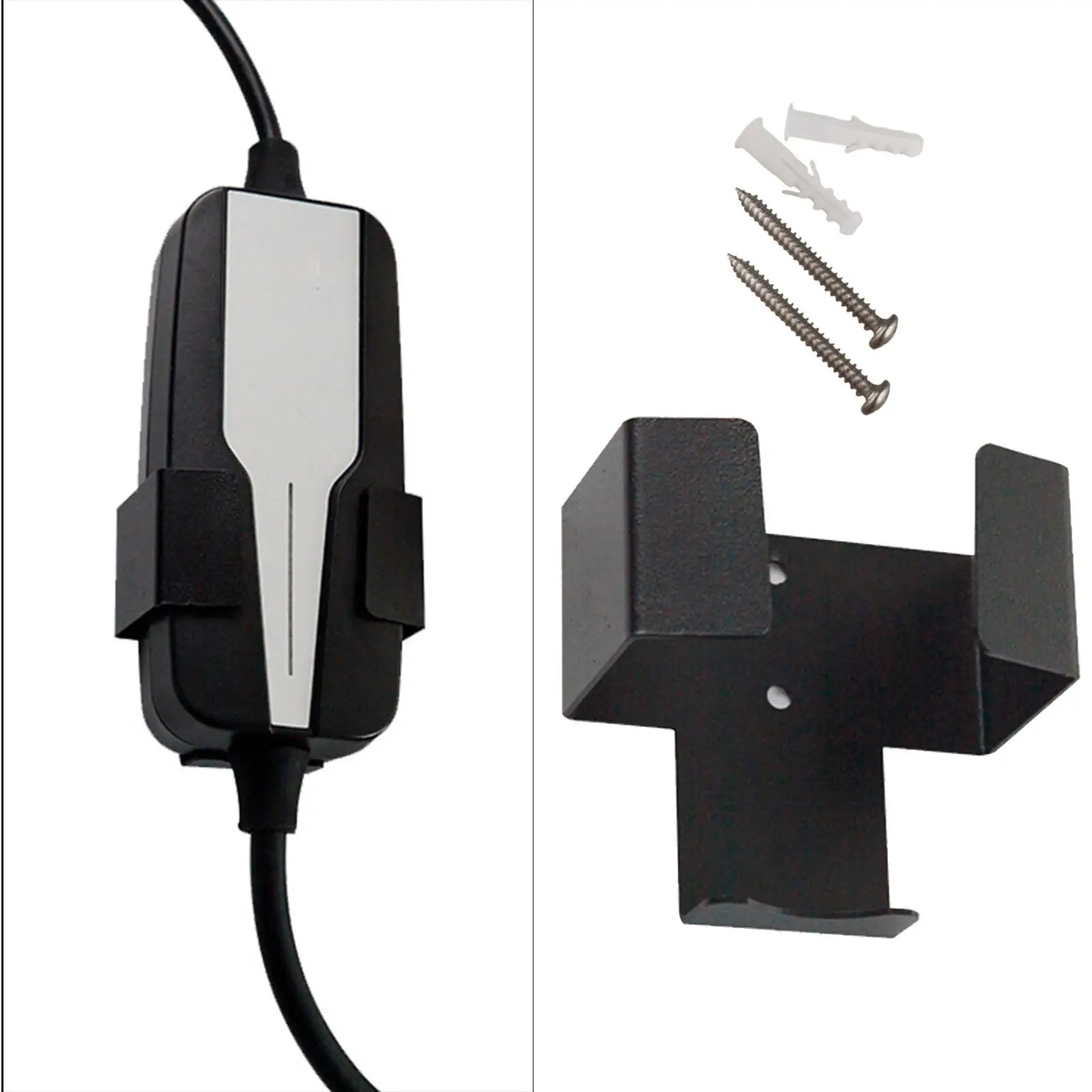 EV Charger Holder J-Hook Stay Organized EU Standard Cable Holder Hook Organizer Charging Cable Hook for Model 3