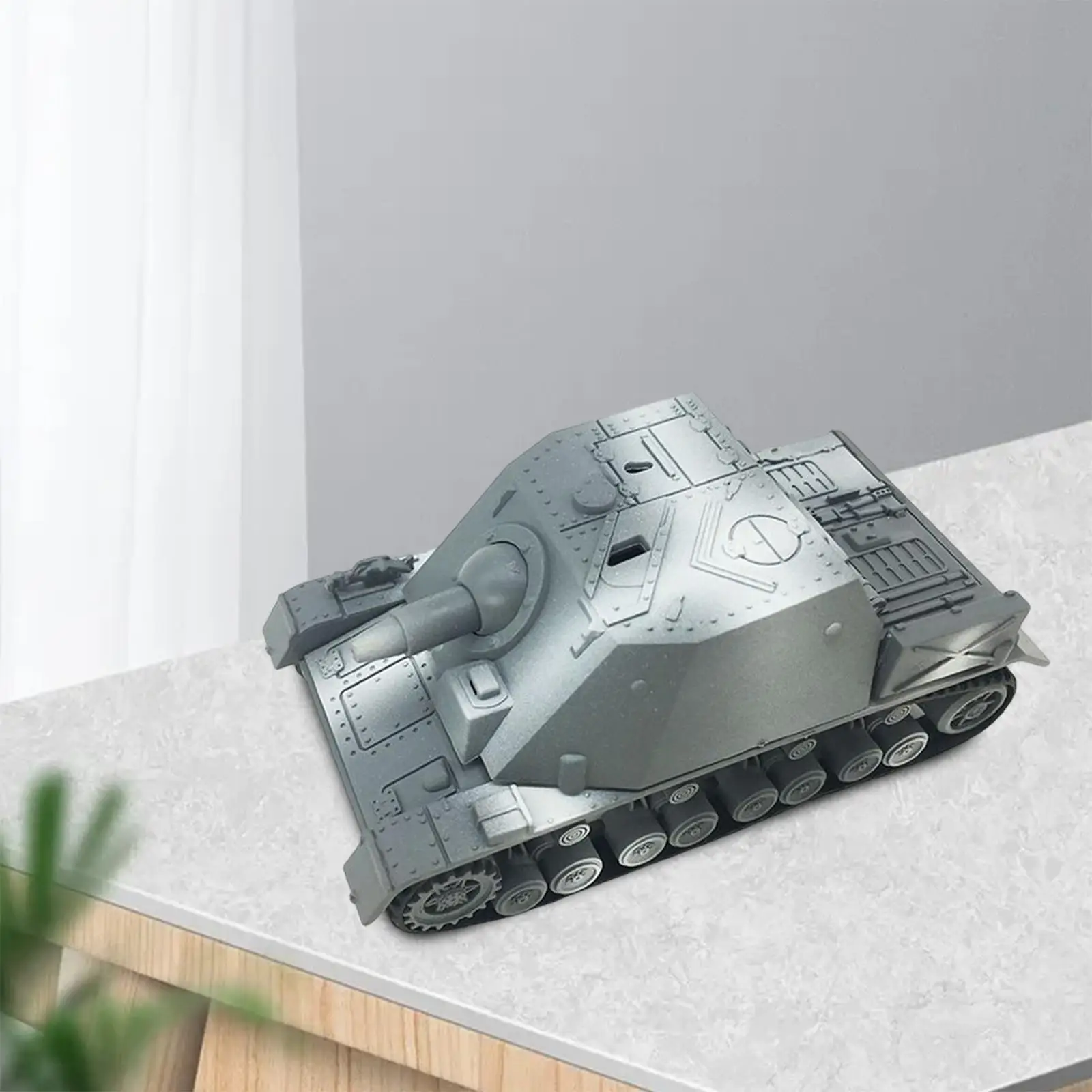 1/72 4D Assemble Tank Collectible Gifts Armored Vehicle Micro Landscape Educational Toy Hand Painted Version Tank Model for Boys