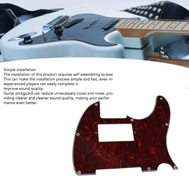 Bauletto Yamaha TRACER 9 Pickguard Per Telecaster Humbucker - Piastra Antigraffio Bianca 3 Strati, Ricambio Per Chitarra Tele Pickguard Humbucker - Foto 2