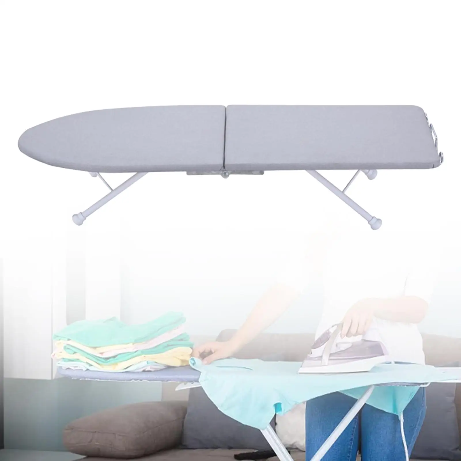 Tabletop Ironing Board Heavy Duty Space Saving Mini Ironing Board with Iron Rest for Apartment, Dorm, Home, Craft Room, Travel