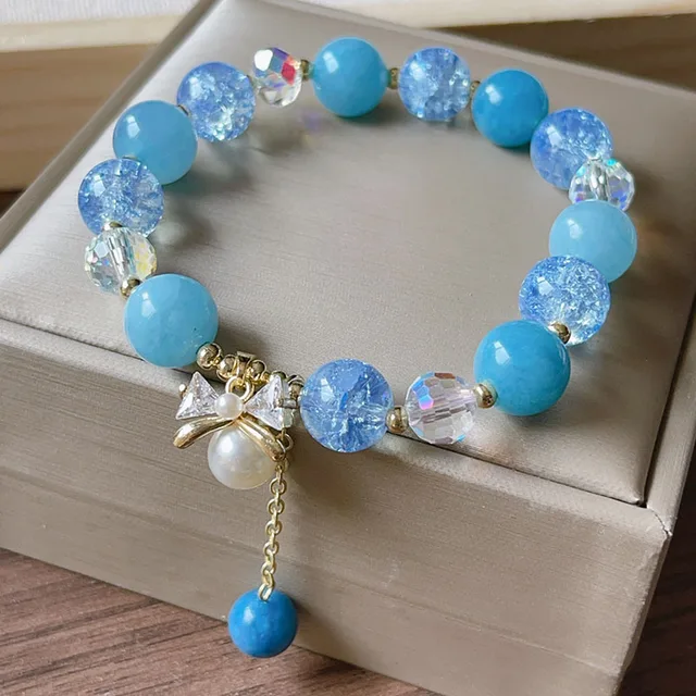 10PCS, Wholesale shell Initial letter bracelet rainbow string women  bracelet blue eye glass charm bracelets bulk jewelry - AliExpress