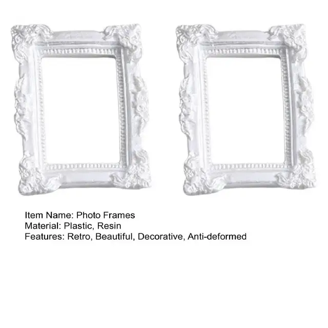 Nice-looking Retro Photo Frames Durable Anti-deformed Small Size Miniature  Photo Frames for Gift