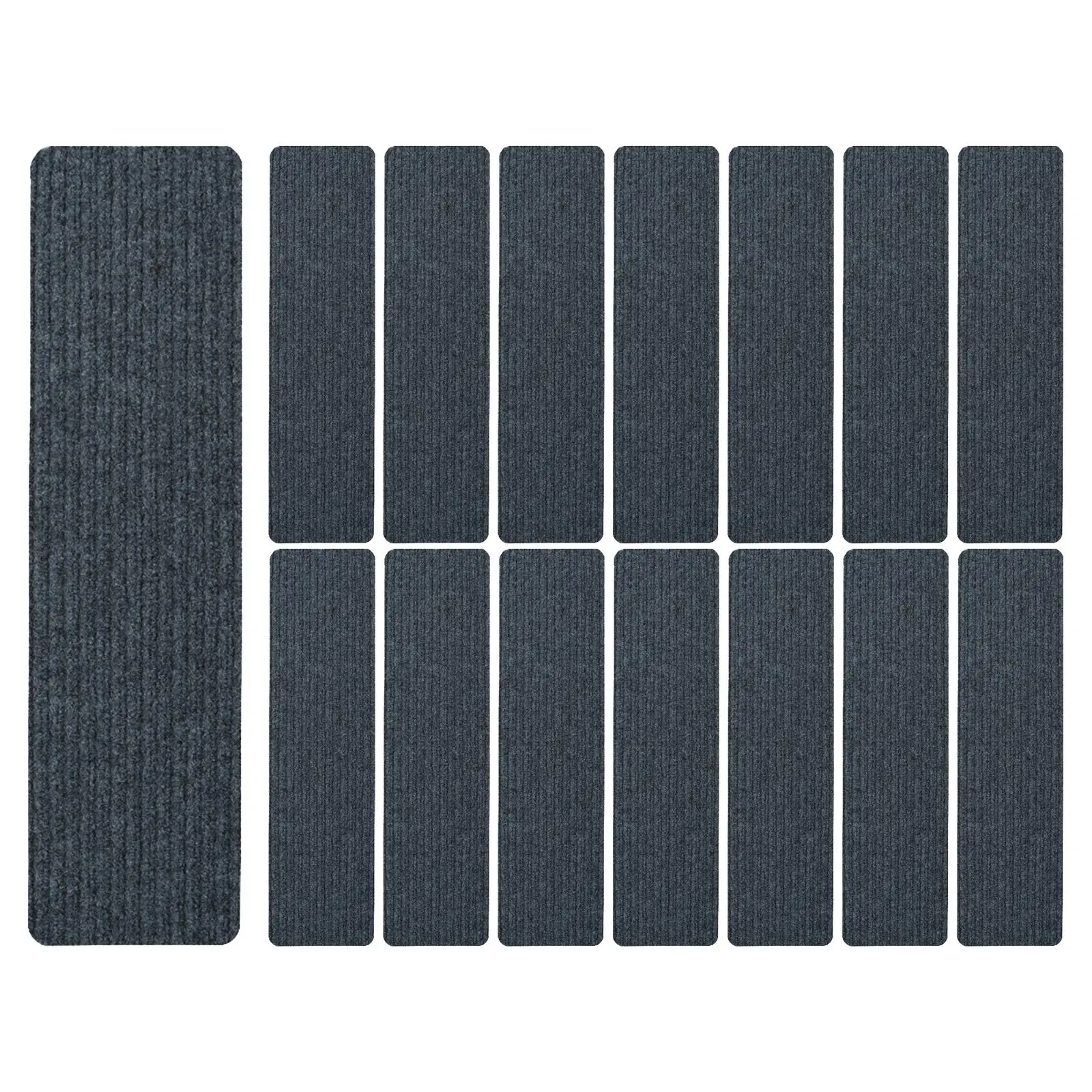 15x Soft Stair Treads, Non Slip Carpet Mat, Indoor Stair Runners for Wooden