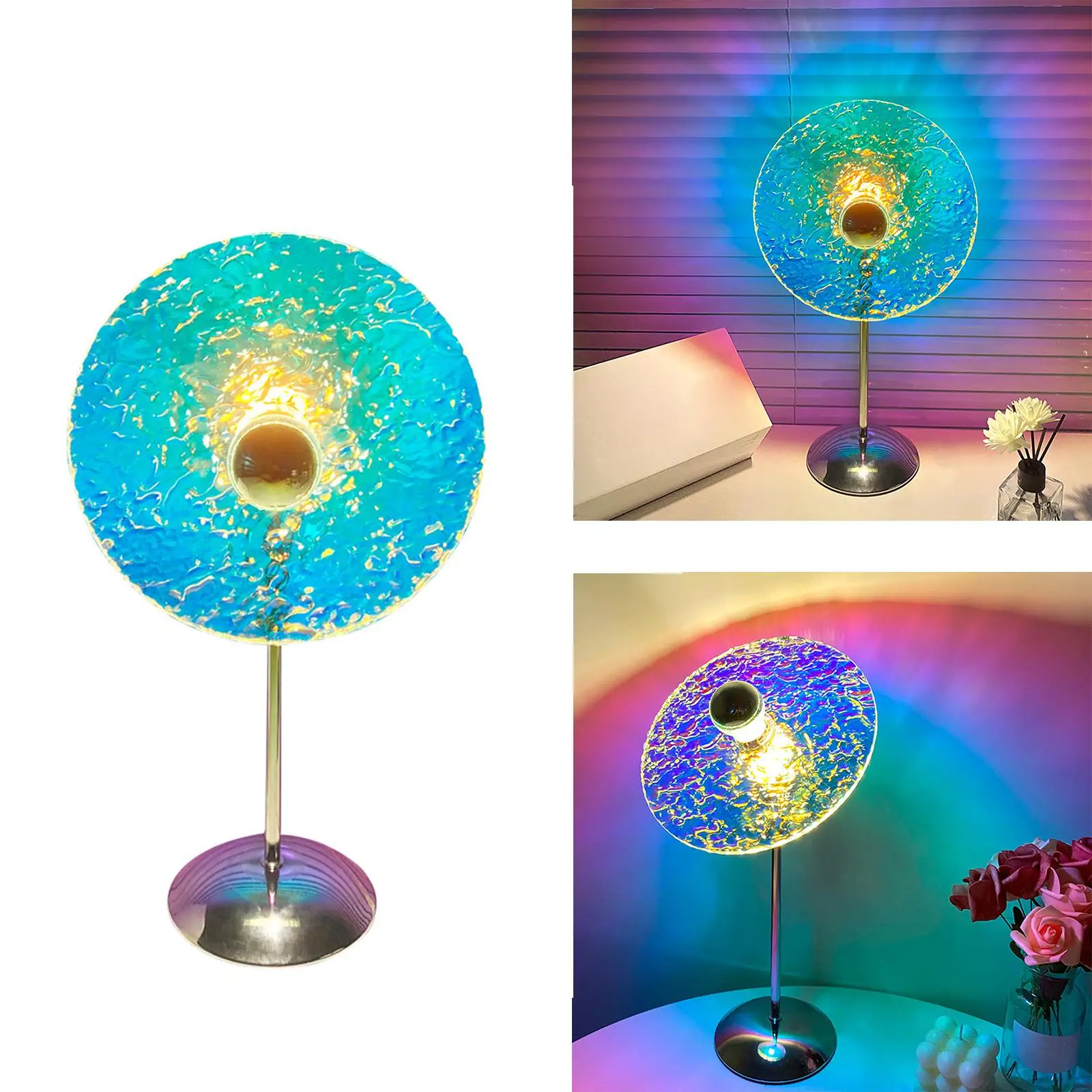 Acrylic Optical Illusion Table Lamp Night Light for Living Room Nightclub