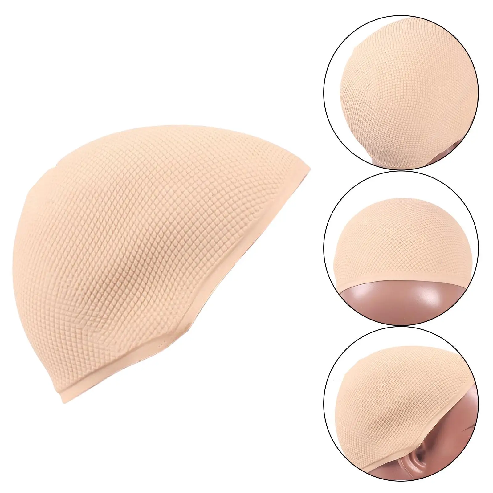 Silicone caps for Mannequin Head Invisible Elastic Wig Display Supplies Artificial Scalp Cap