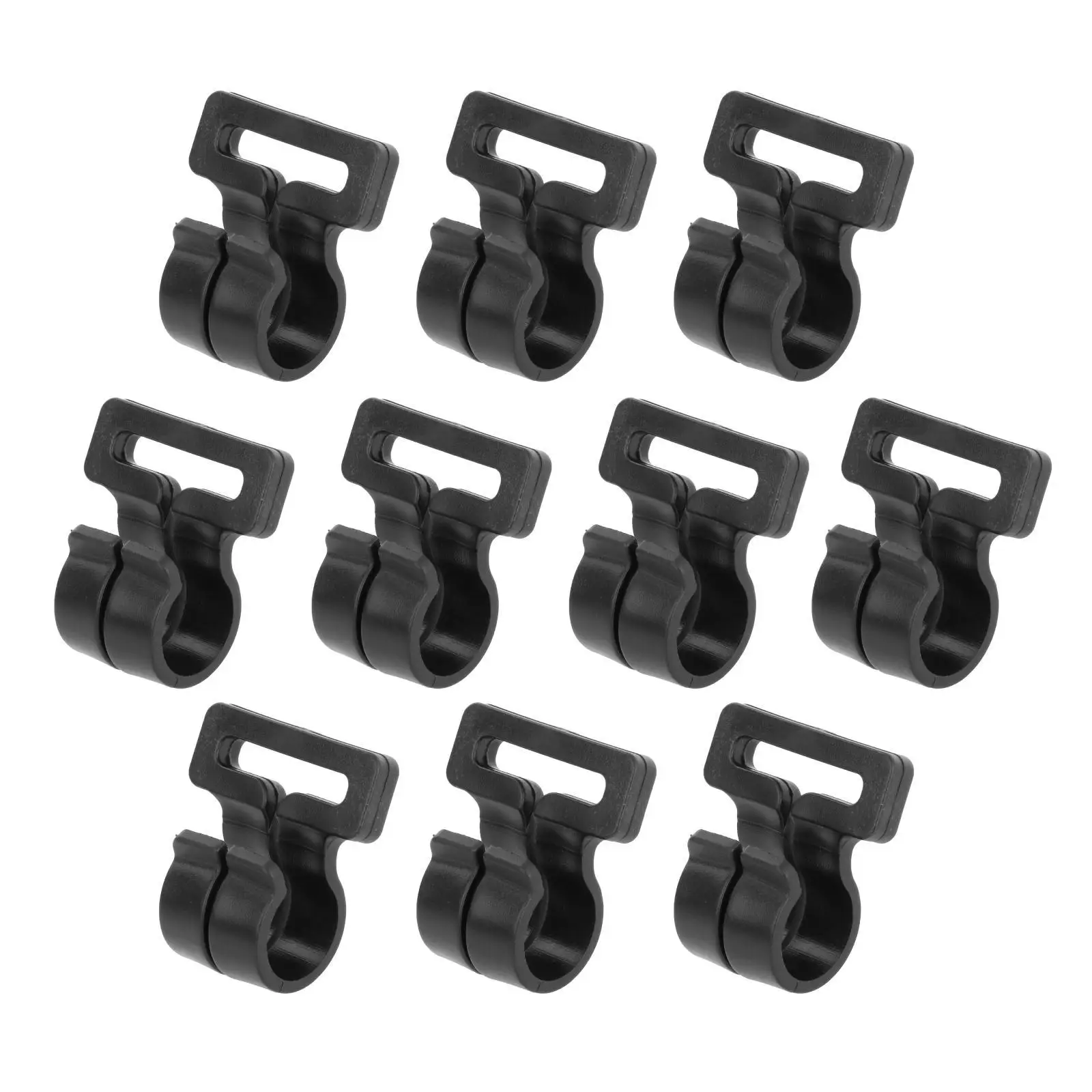 Set of 10 Camping Tent Pole Hook Awning Hooks Windproof Accessories High Quality Inner Tent Set for Indoor Outdoor Activity