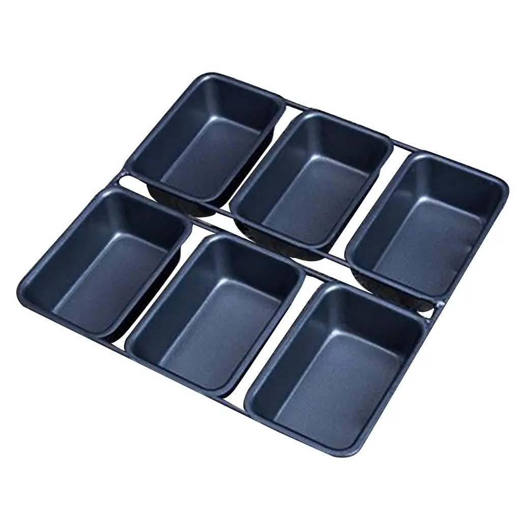 Bread Pans for Baking Mini 6 Cavities Kitchen Sweet Sweet Breads Pastry Cake for Home Kitchen Cafe Shop Use