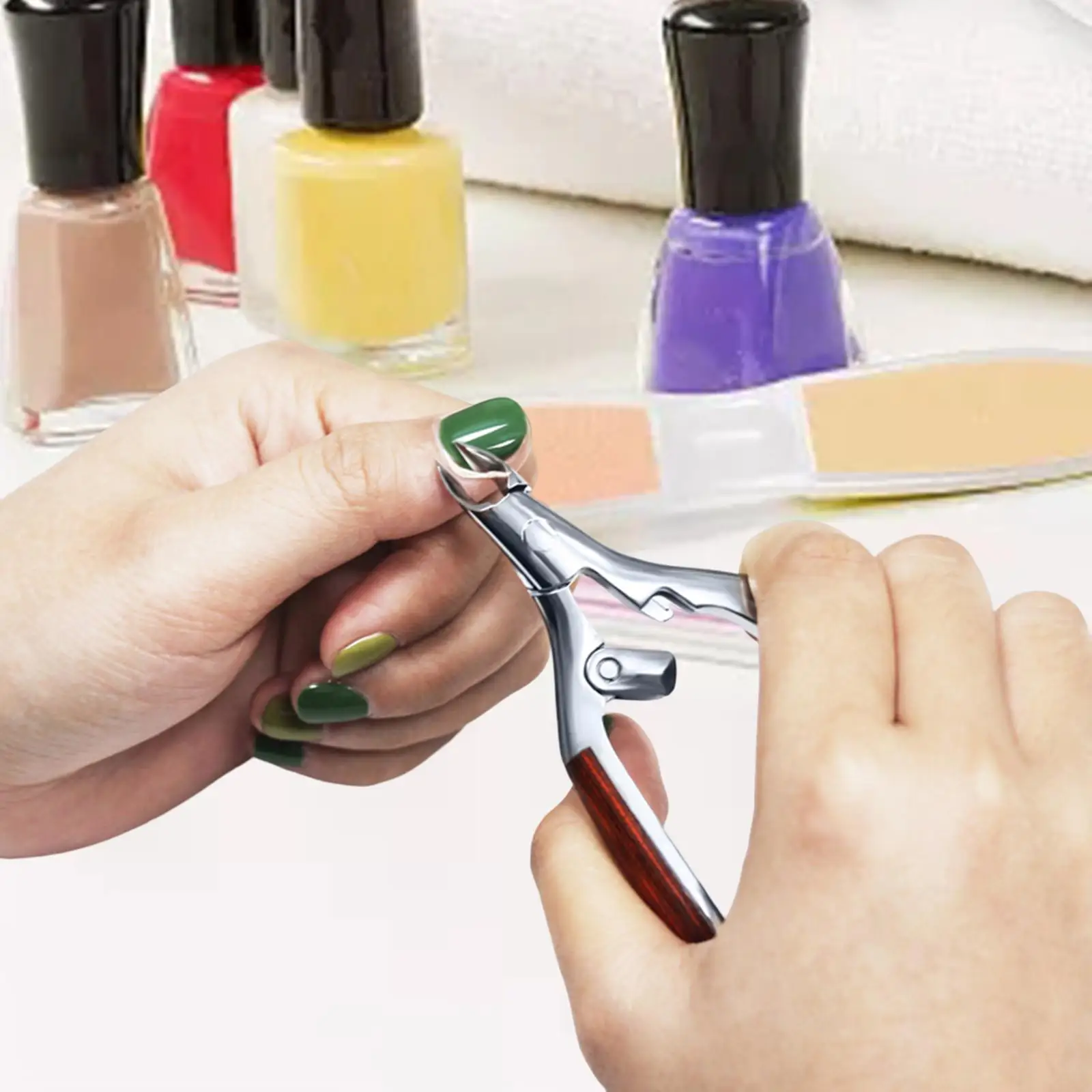 Manicure Nippers Durable Premium Professional Precise Nail Trimmer Remover Manicure Plier for Fingernails and Toenails SPA Salon