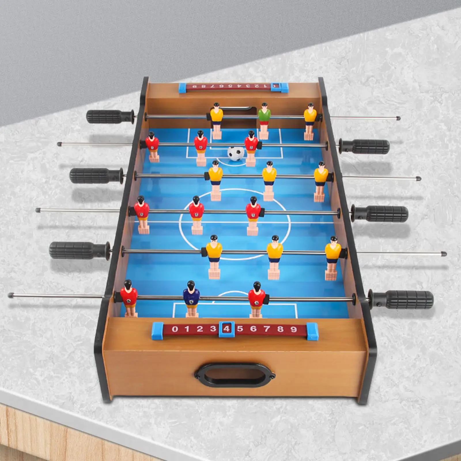 Portable Soccer Hockey Game Set Board Interactive Tabletop Toy for Entertainment Adults Kids Two