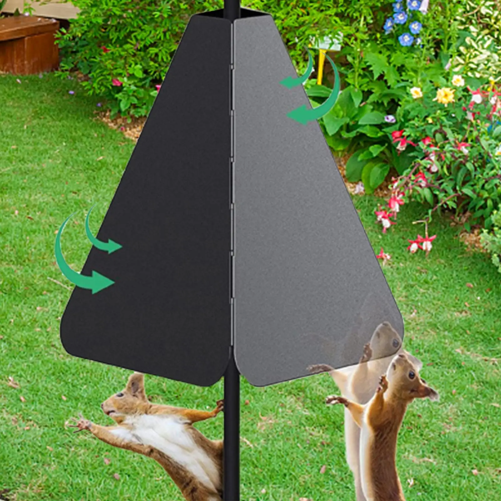 Squirrel Baffle Wrap for Pole Detachable Weatherproof Outdoor Feeders Squirrel for Garden Yard Patio