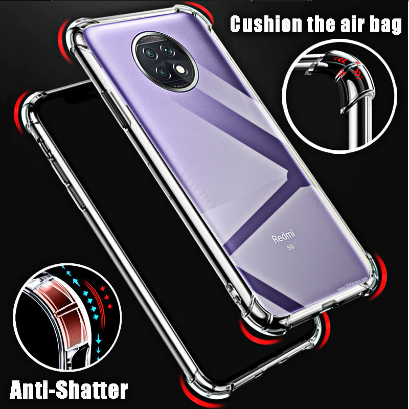 Weiche silikon stoß feste klare hülle für xiaomi redmi note 9t transparente hd abdeckungen schale für redmi note9t 6.53 "m2007j22g sicherheit – Detail 4