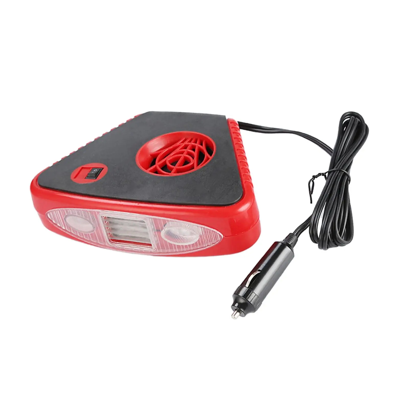 Portable 12V 150W Car Heater Fan with Light for Vehicles in Winter