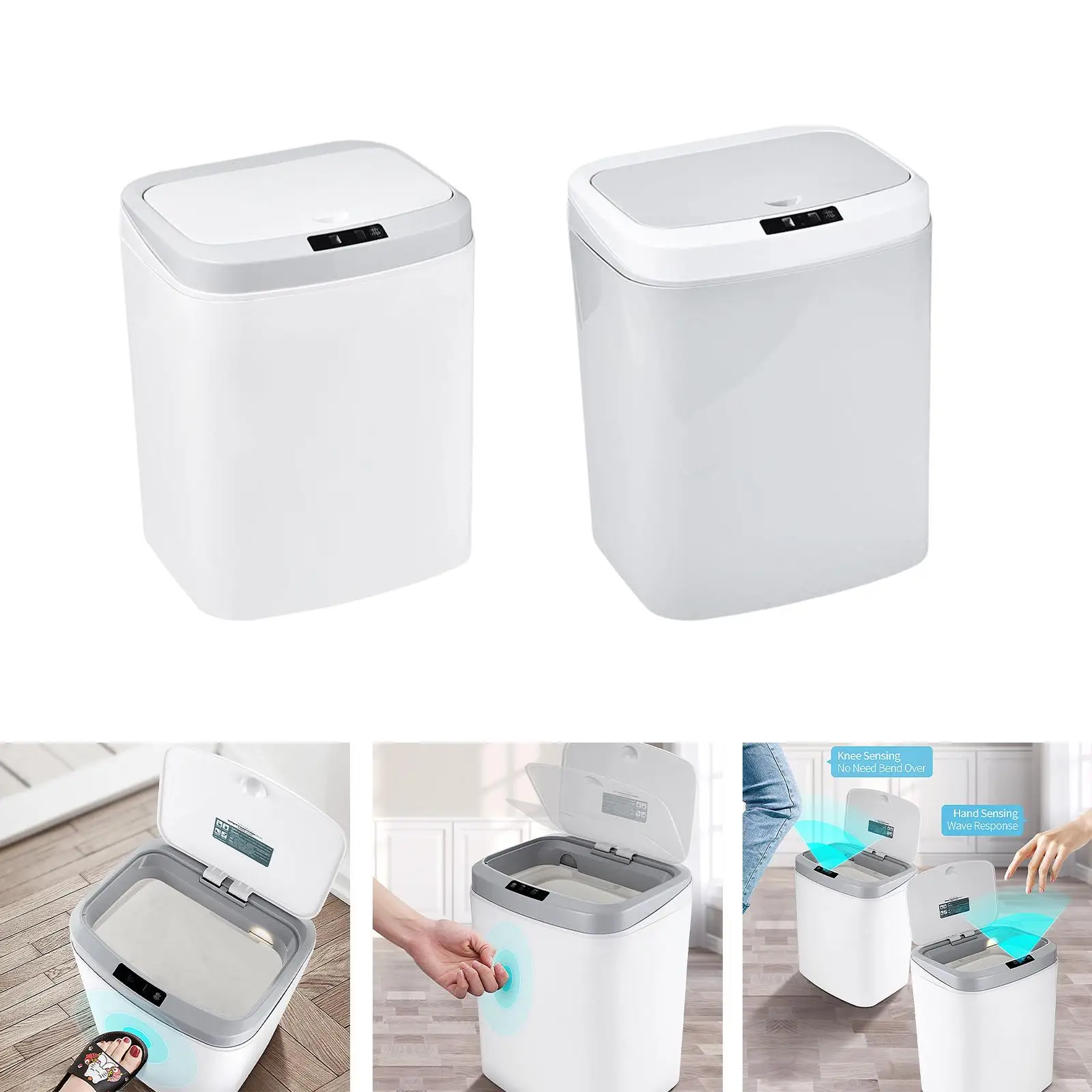 16L Smart Trash Can Motion Sensor Garbage Bin Rubbish Bin for Kitchen Living Room Toilet
