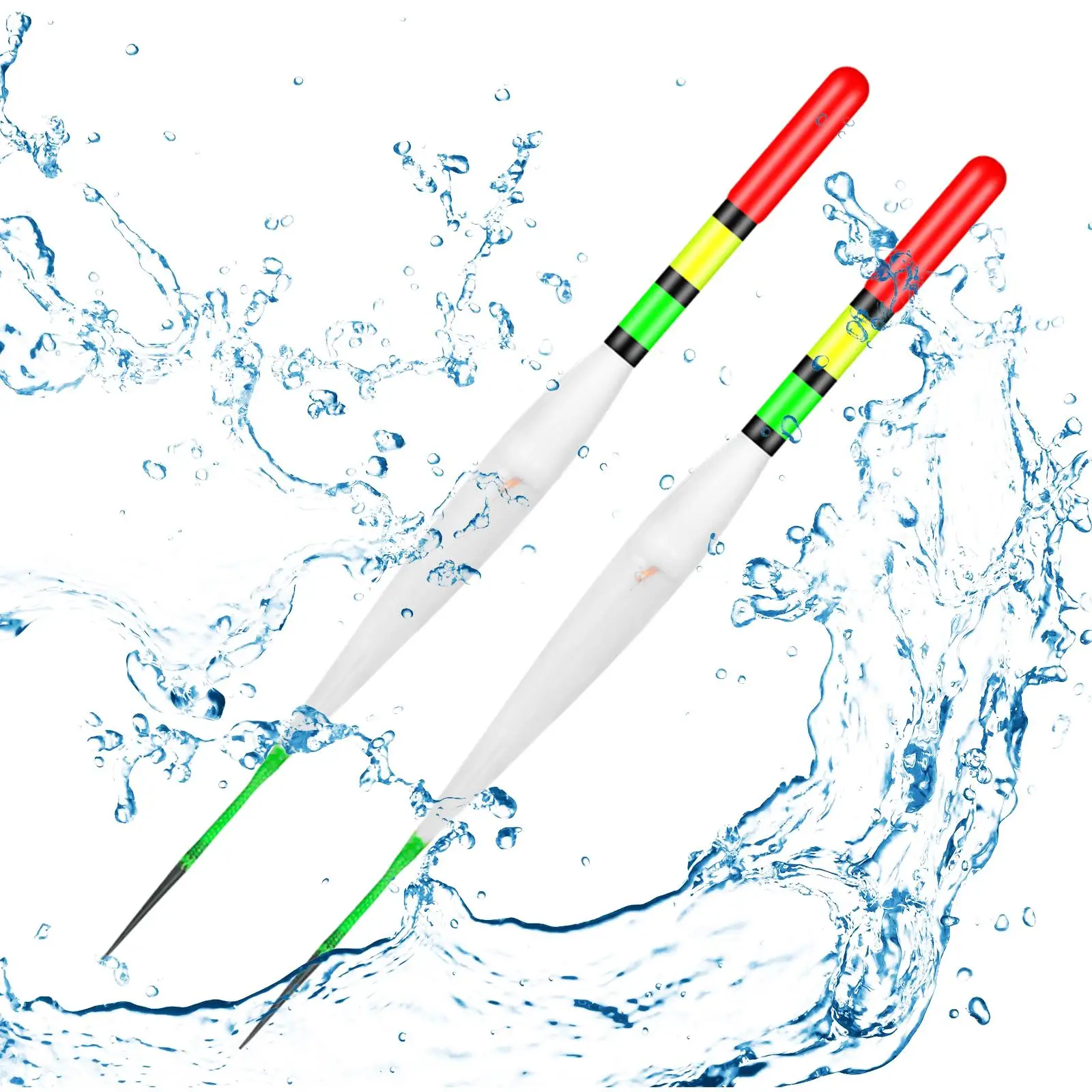 2x Fishing LED Floats High Sensitivity Bite Alarm Noctilucent Float