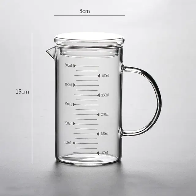 High Borosilicate Glass Measuring Cup Food Grade Beaker for Baking 250ml 