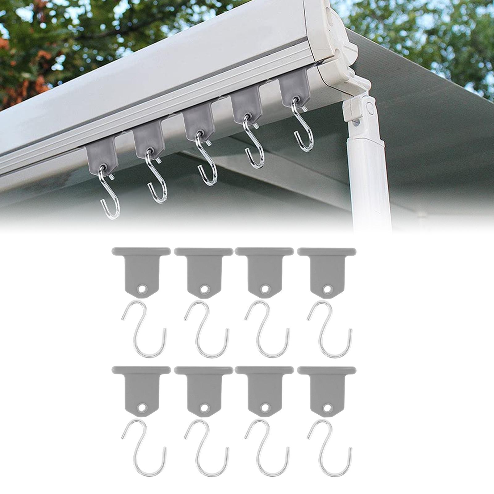 Awning Clip Party Stand Plastic Metal Lamp Hook Camping Bracket Suitable for Christmas Tent Indoor Outdoor Decoration
