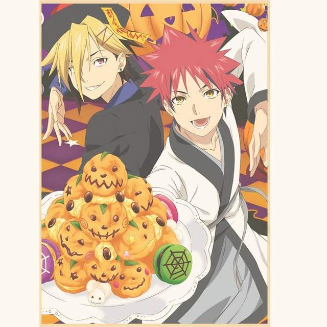 Sōma Yukihira Food Wars: Shokugeki No Soma Posters Tin Signs Retro Metal  Movie Tins for Bar Pub Home Cafes Wall Decor, 8X12 Inch (20X30 CM)