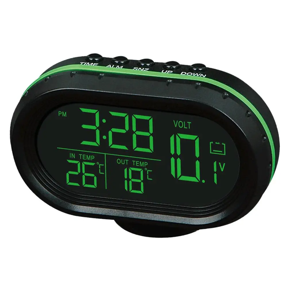 Car Clock Backlight LCD Screen Display &meter & Time