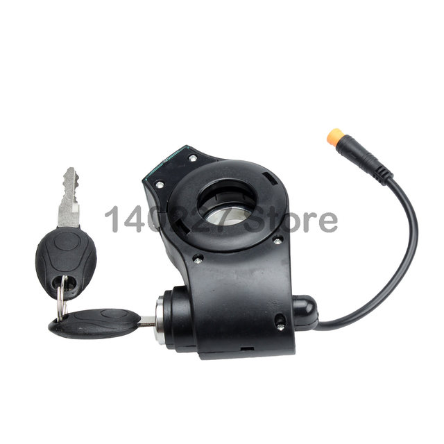 Universal Daumengasgriff-Set Für E-Scooter/E-Bikes | 12-99V Automatische Spannungserkennung | Mit Schalter & Schlüsselsperre