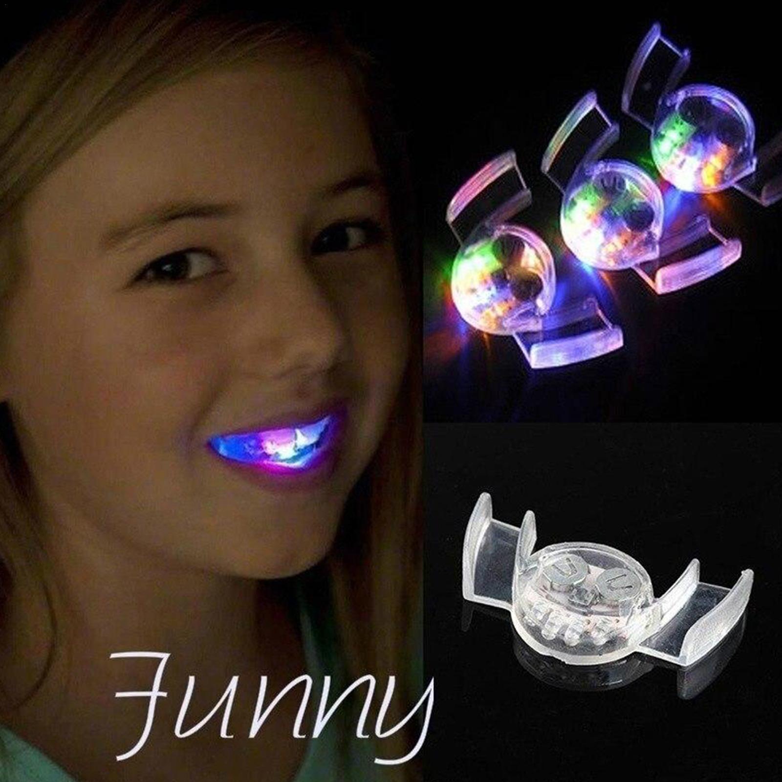 Best of Glow Tooth Funny LED Light Kids Children Light-up Toys Flashing Flash Brace Mouth Guard Piece Glow Halloween Festive Party Girl Reviews & Tips