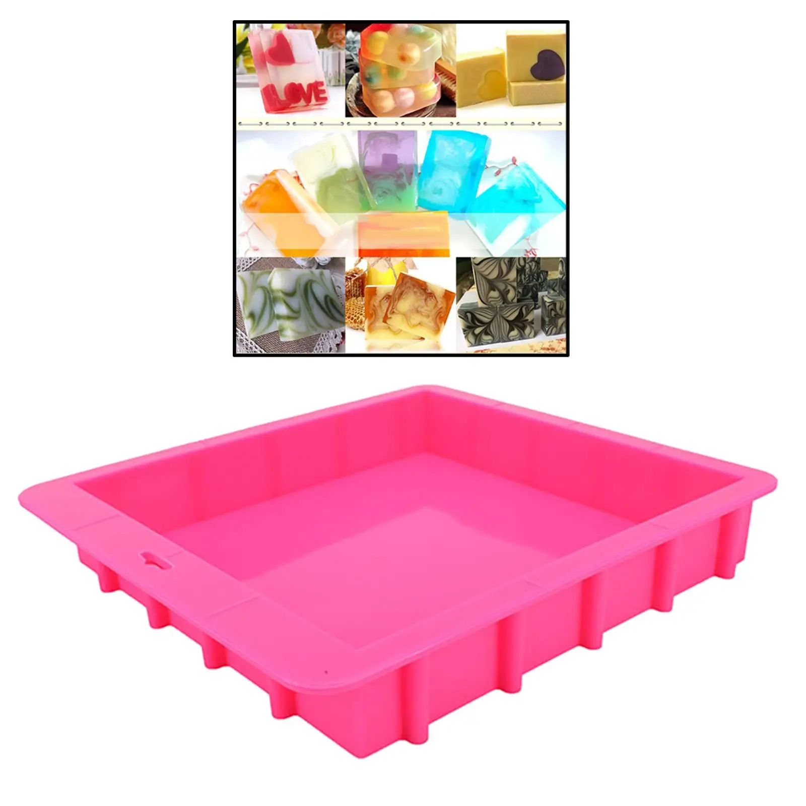 Rectangular Shape Soap Making Mould Silicone Mold for Cake Aromatherapy Baking Accessories