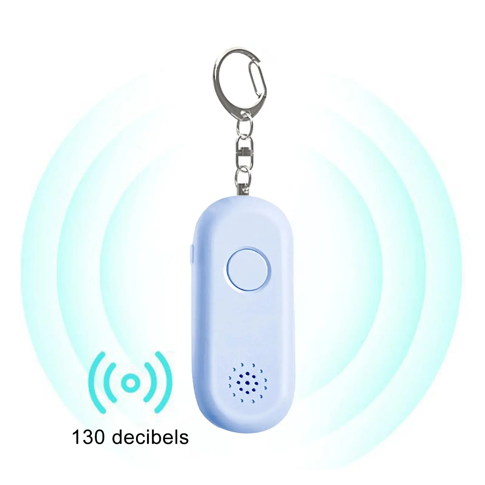 Mini Alarm Keychain Personal Safety Protective Rechargeable Security Alarm for Backpacking Travelling Elderly Emergency Girls