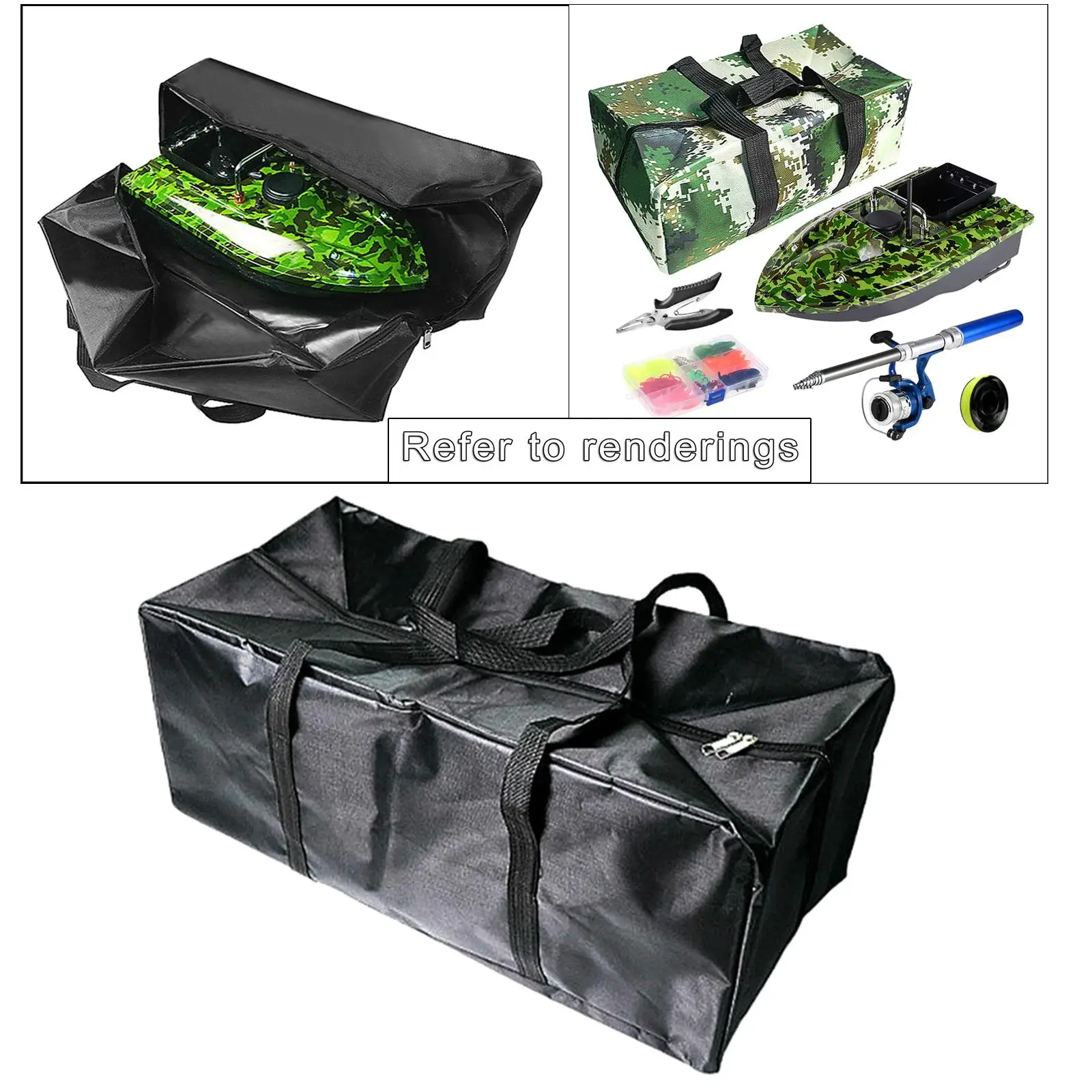 Bag for Boat Zipper Straps Durable Duffle Resistant Bag