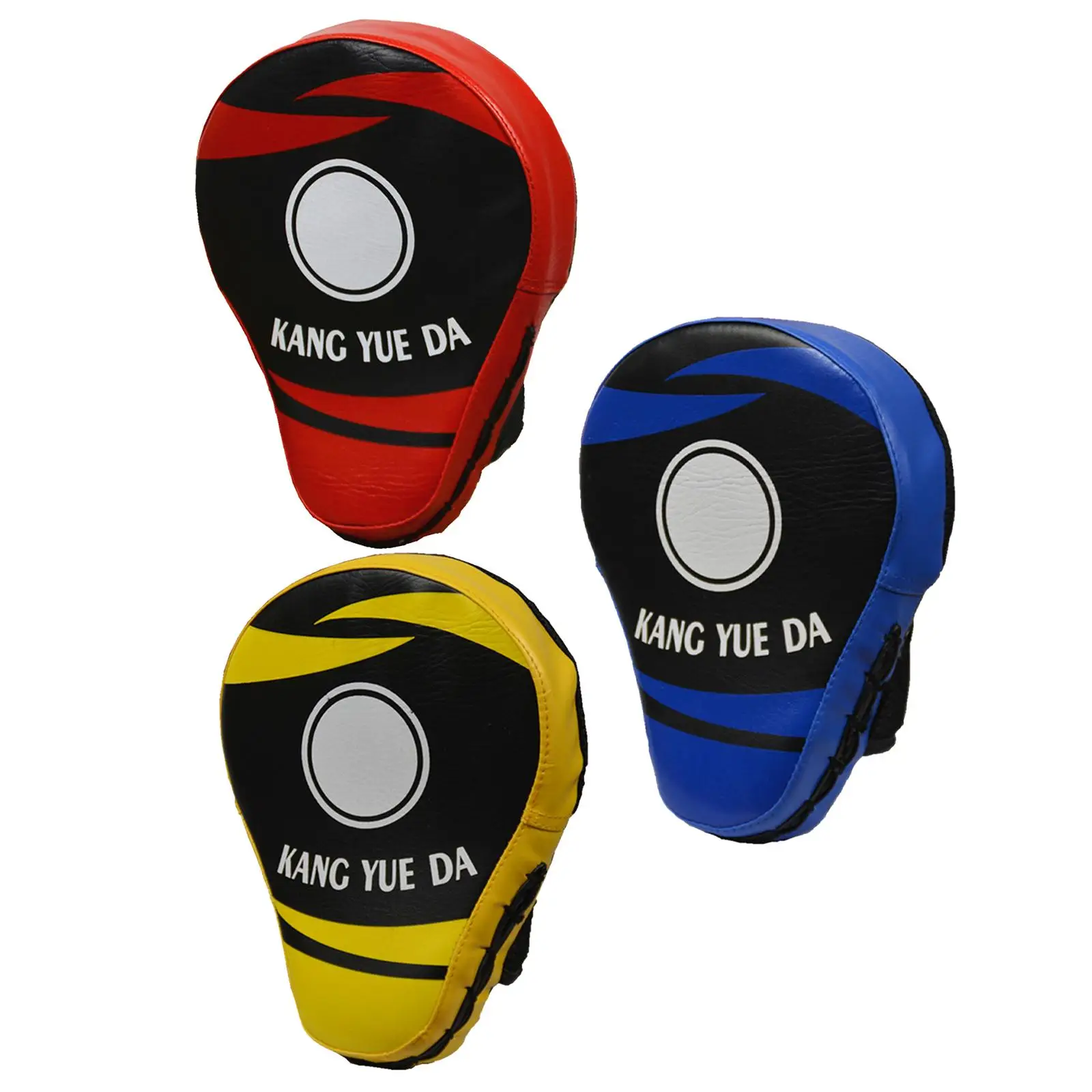 Lether Boxing Pds Curved Focus Mitts, Focus Pds Strike Hnd Trget Trining Ger Strike Pd for Mm Coching Muy Thi Kick