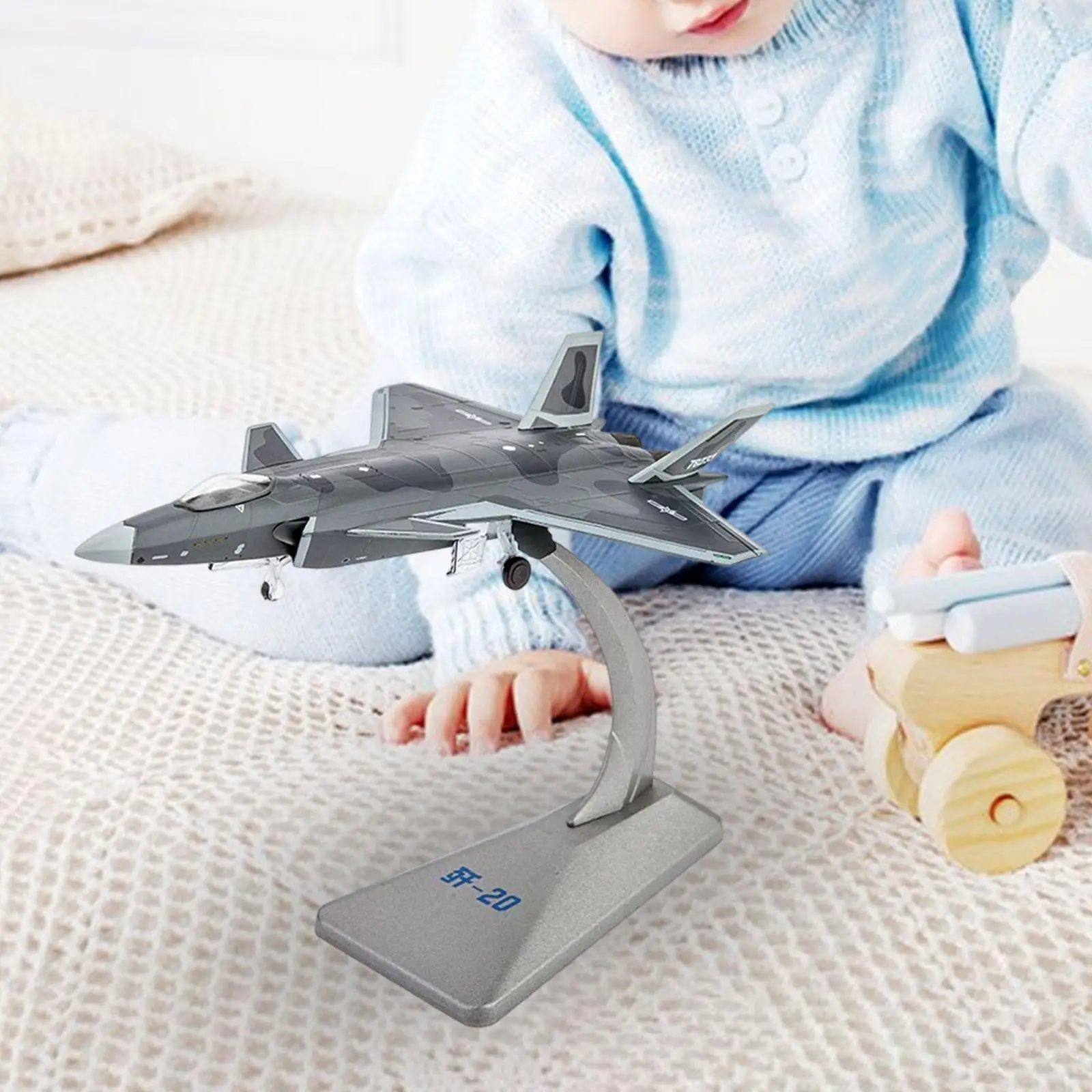 1/144 Scale J20 Airplane Plane for Shelf Living Room TV Cabinet Home