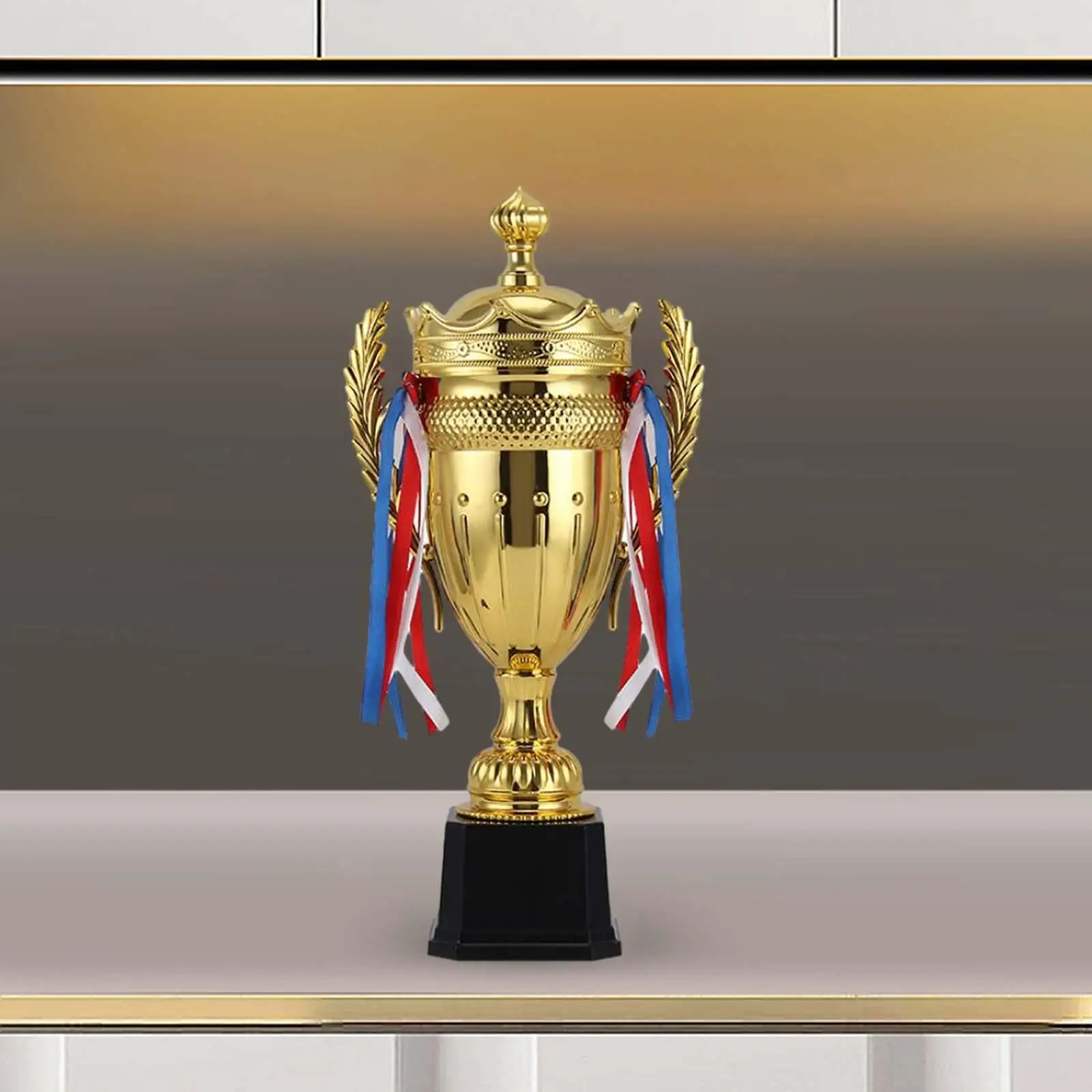 Adults Trophy Fashion Funny Trophy with Ribbons Mini Trophy for Party Competitions Celebrations Basketball Sports Championships