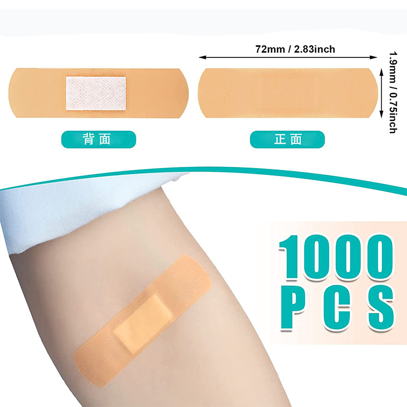 100 teile/los atmungsaktive Pflaster wasserdichte Bandage Erste-Hilfe-Wund verband Medical Tape Wund pflaster Notfall-Kits Bandaids – Detail 6