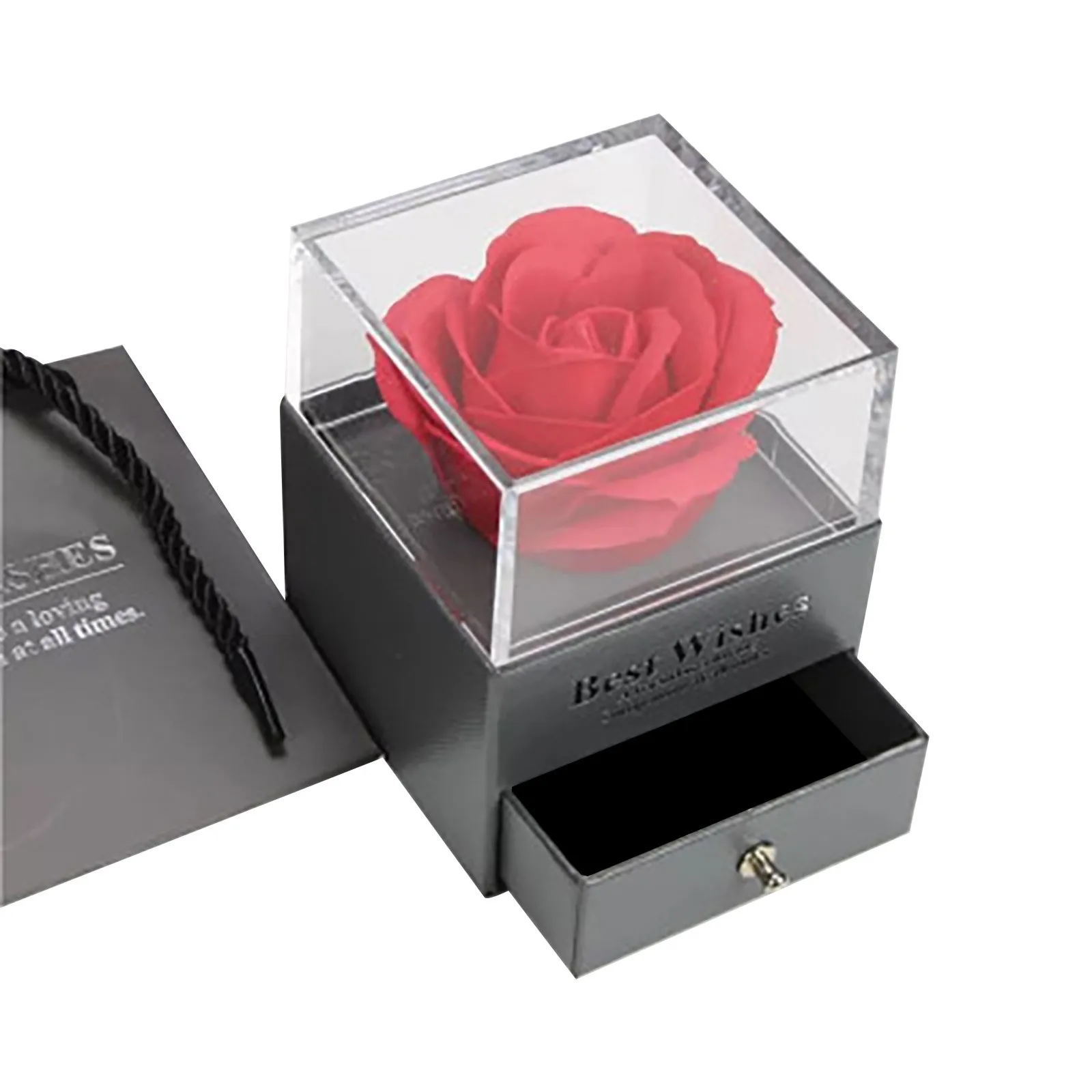 S3fc70a0596964509bb71ea7348a651299 Everlasting Flower Gift Box Rose Preservation Box Mother's Day Handmade Rose Gif