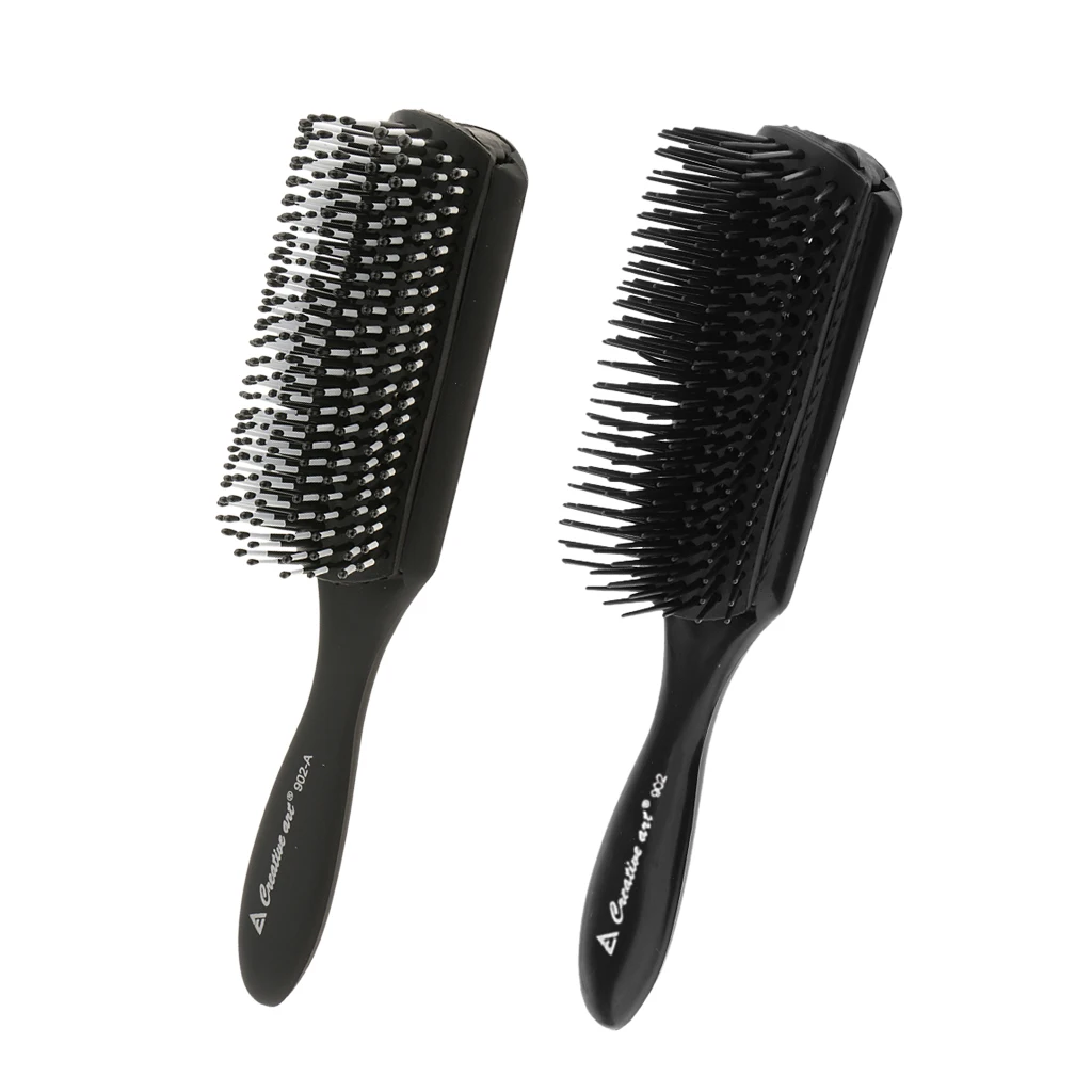 2pcs Adjustable Hair Brush Anti  Hairdressing Hairbrush Styling Tool Scalp Massage