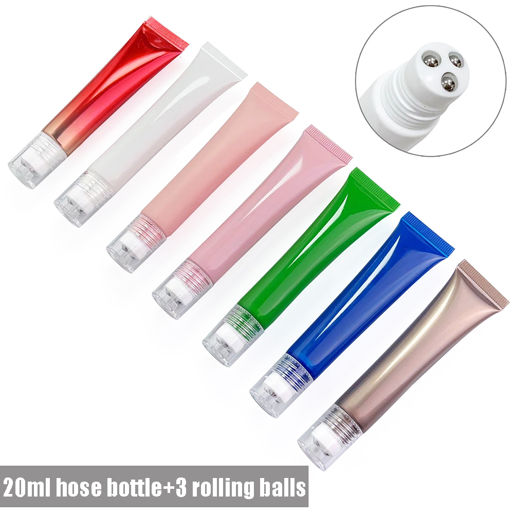 Best of Three Ball Massage Eye Cream Applicator Empty Bottles Travel Squeeze Soft Tube Essential Oil Lotion Perfume Refillable Container Reviews & Tips